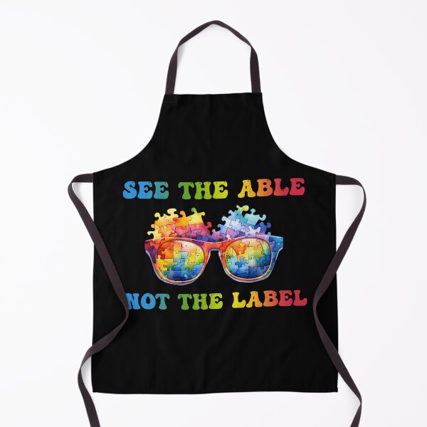 Item preview, See The Able Not The Label - Colorful Puzzle Sunglasses - Autistic Gril Boy  designed and sold by Smix Pixels.