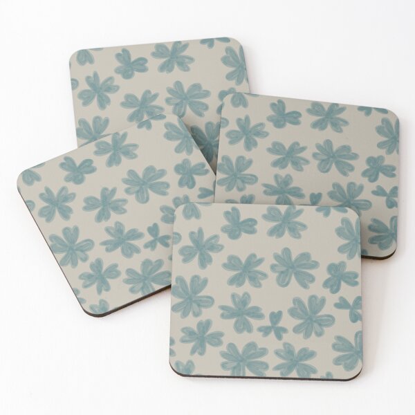 Item preview, Happy saint patty’s day clovers in green on sage green  designed and sold by katerosestudios.