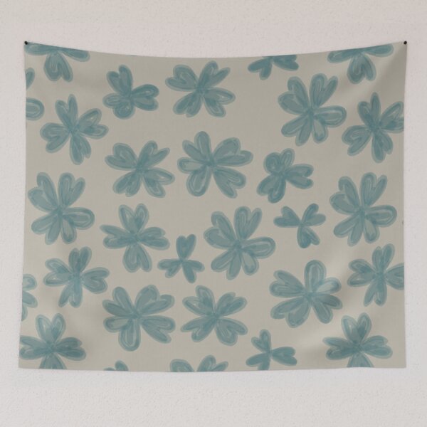 Item preview, Happy saint patty’s day clovers in green on sage green  designed and sold by katerosestudios.