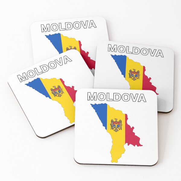 Item preview, Moldova Flag Map Design designed and sold by atomstartup.