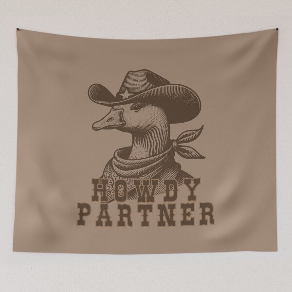 Item preview, Howdy Partner Duck designed and sold by ThiccAndSik.