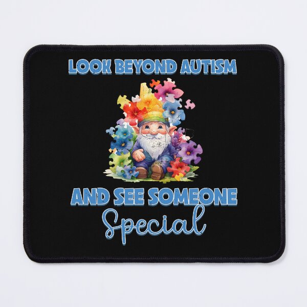 Item preview, Look Beyond Autism And See Someone Special - Puzzle Gnome - Autistic Gril Boy  designed and sold by Smix Pixels.