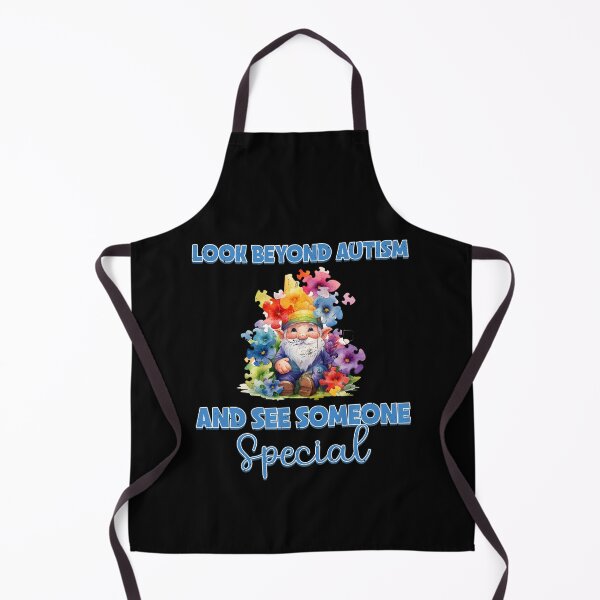 Item preview, Look Beyond Autism And See Someone Special - Puzzle Gnome - Autistic Gril Boy designed and sold by Smix Pixels.