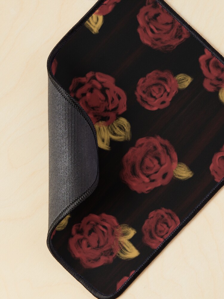 Aperçu 2 sur 5. Tapis de souris avec l'œuvre Rose Design créée et vendue par PatchworkHues.