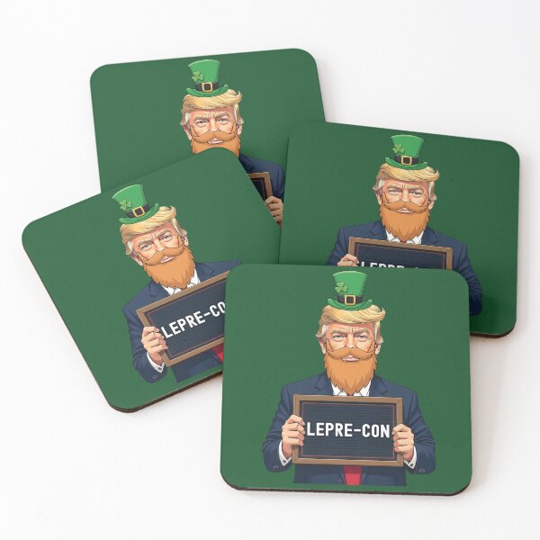Item preview, Funny Trump Lepre-con Con Leprechaun Mask St Patricks Day designed and sold by d247.