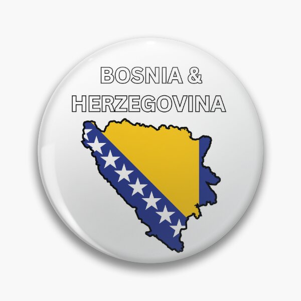 Item preview, Bosnia and Herzegovina Flag Map designed and sold by atomstartup.