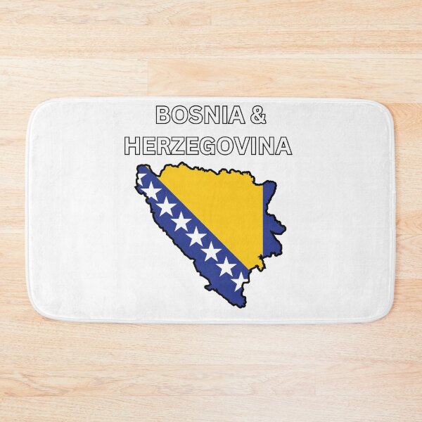 Item preview, Bosnia and Herzegovina Flag Map designed and sold by atomstartup.