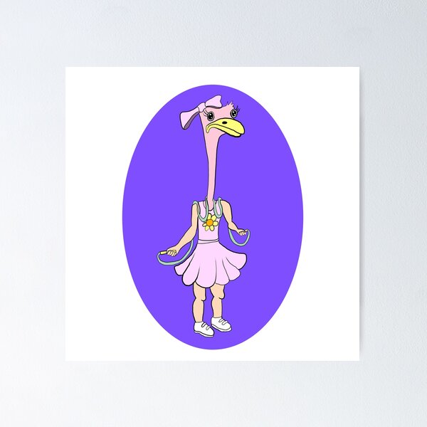 Item preview, Sad Ostrich Girl Can't Jump Rope designed and sold by tonguebite.