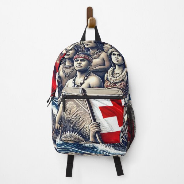 Item preview, "Tongan Pride – Traditional People & Flag Representation" designed and sold by PolynesianLIFE.