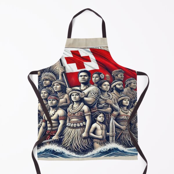 Item preview, "Tongan Pride – Traditional People & Flag Representation" designed and sold by PolynesianLIFE.
