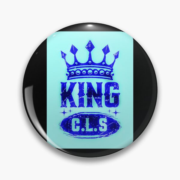 Item preview, King C.L.S Crown Star Stamp | Royal Blue | Light Turquoise Sky Blue designed and sold by Kingcls.