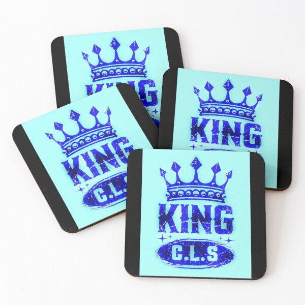 Item preview, King C.L.S Crown Star Stamp | Royal Blue | Light Turquoise Sky Blue designed and sold by Kingcls.