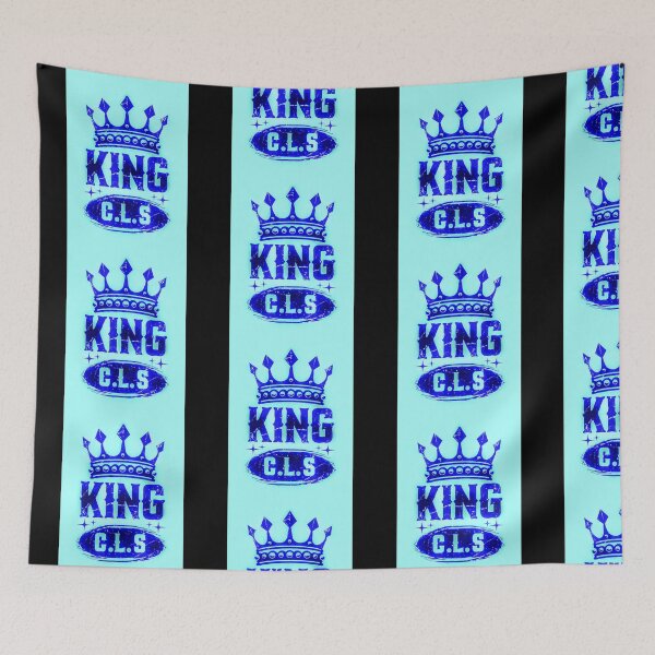 Item preview, King C.L.S Crown Star Stamp | Royal Blue | Light Turquoise Sky Blue designed and sold by Kingcls.