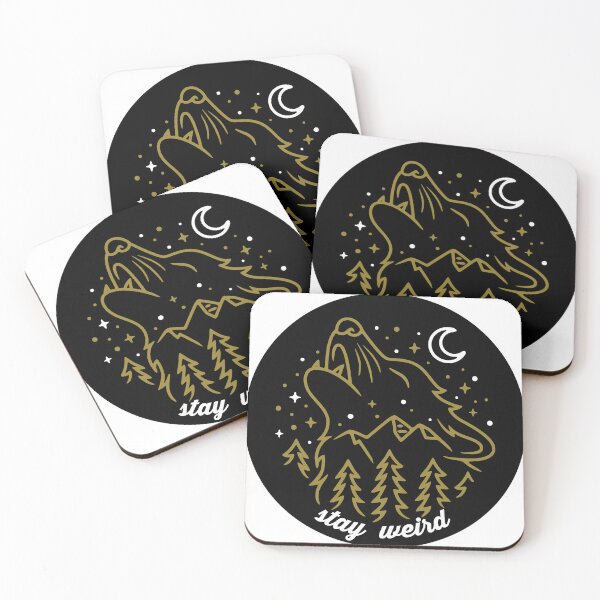 Item preview, Stay Weird Wolf Howl designed and sold by KreativeKathryn.