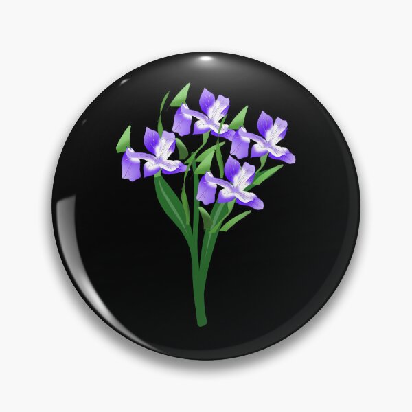 Item preview, Iris flower art flower lover blooming watercolor blue flower  designed and sold by Artstastic.