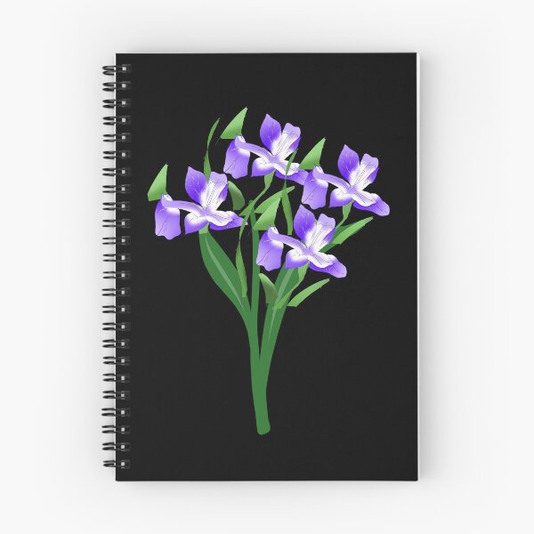 Item preview, Iris flower art flower lover blooming watercolor blue flower  designed and sold by Artstastic.