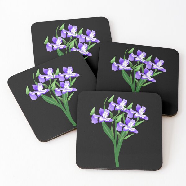 Item preview, Iris flower art flower lover blooming watercolor blue flower  designed and sold by Artstastic.