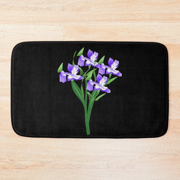 Item preview, Iris flower art flower lover blooming watercolor blue flower  designed and sold by Artstastic.