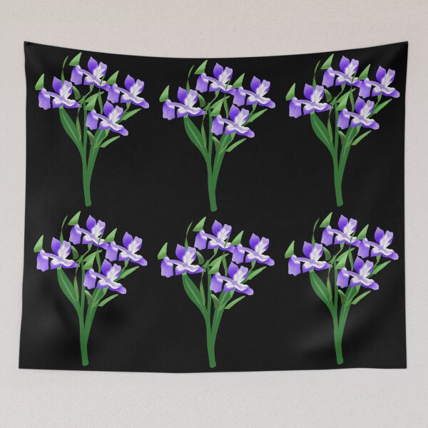 Item preview, Iris flower art flower lover blooming watercolor blue flower  designed and sold by Artstastic.