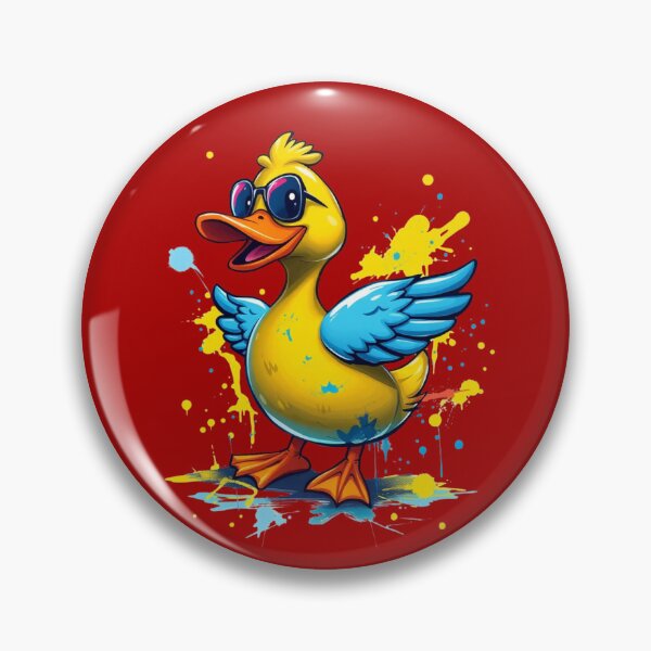 Item preview, Cartoon Duck With Graffiti Splatter designed and sold by pUNKnown.