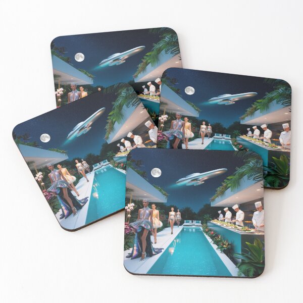 Item preview, Moonlit Poolside Fashion Show With Chefs And Spaceship designed and sold by Dream Output .
