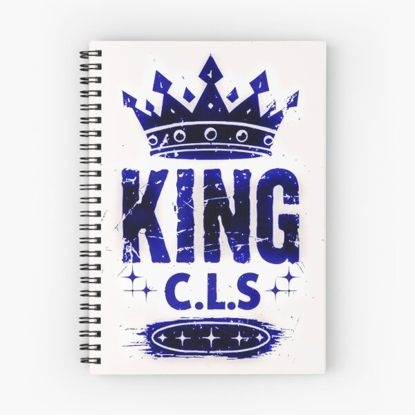 Item preview, King C.L.S Crown Star Stamp| Indigo Denim Blue | White designed and sold by Kingcls.