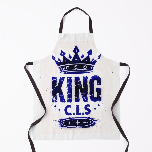 Item preview, King C.L.S Crown Star Stamp| Indigo Denim Blue | White designed and sold by Kingcls.