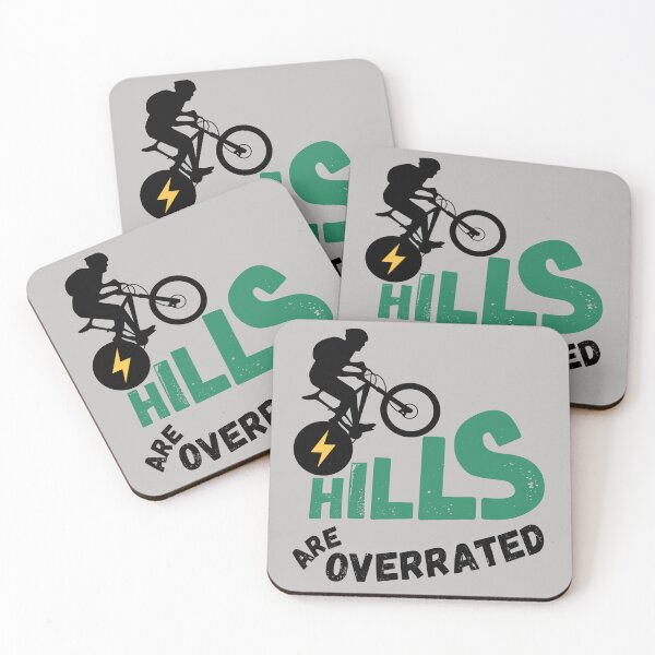 Item preview, Hills are overrated - e-biking designed and sold by Trekwise Apparel.