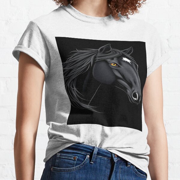 Aperçu de l'œuvre Tête de cheval au dessin au trait spectaculaire créée et vendue par AuraMotivate.