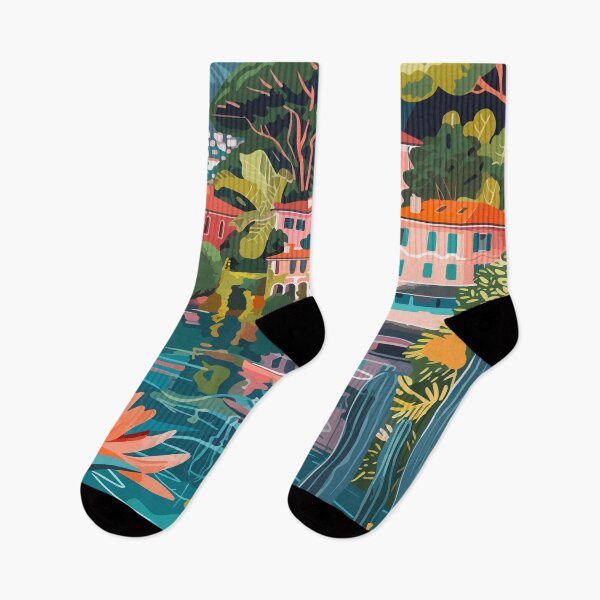 Item preview, Lake Como Art Italy Illustration designed and sold by LVTFCOarts.