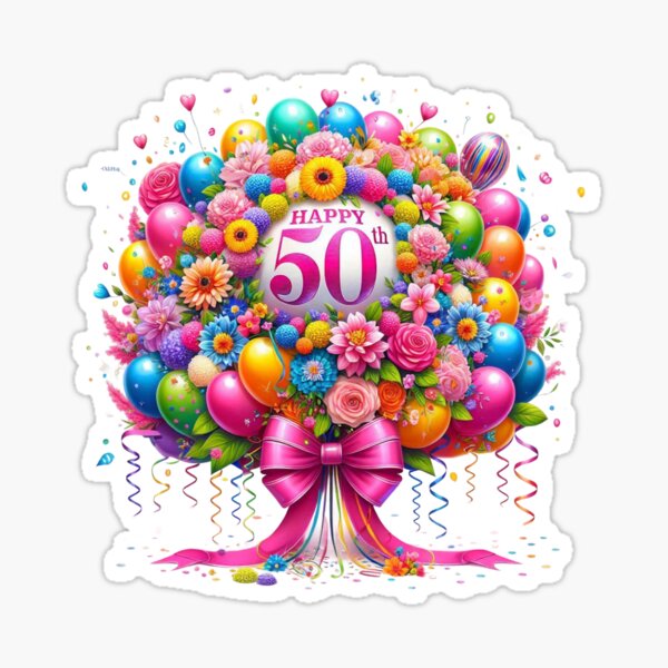 Item preview, Happy 50th  designed and sold by purplesensation.