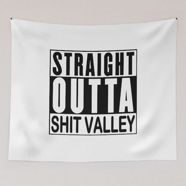 Item preview, Straight Outta Shit Valley;  designed and sold by StickerApe.