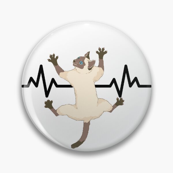 Item preview, Siamese Cat Heartbeat designed and sold by TheAnimalZ00.