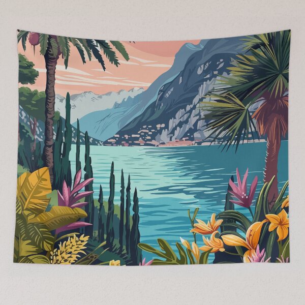 Item preview, Minimalist Lake Garda Italy Graphic designed and sold by LVTFCOarts.