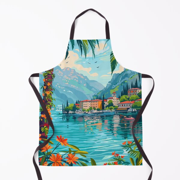 Item preview, Minimalist Lake Garda Lombardy Italy Art designed and sold by LVTFCOarts.