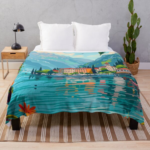 Item preview, Minimalist Lake Garda Lombardy Italy Art designed and sold by LVTFCOarts.