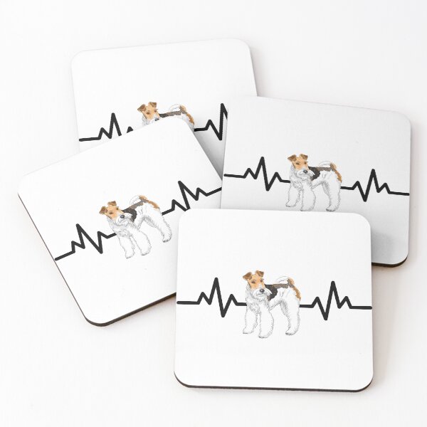 Item preview, Wire Fox Terrier Heartbeat designed and sold by TheAnimalZ00.