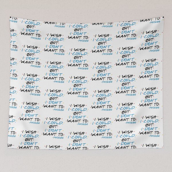Item preview, I wish I could, but I don’t want to. -Chandler, FRIENDS designed and sold by Sticker Up.
