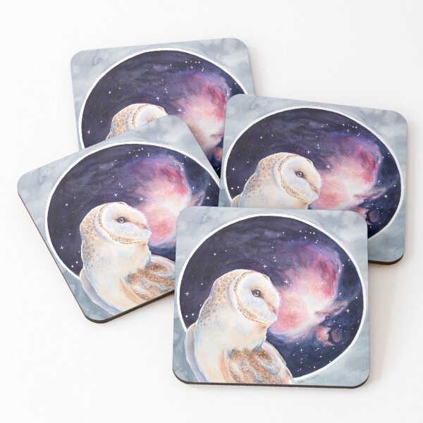 Item preview, Orion Nebula Owl watercolour - original version designed and sold by Nadya Neklioudova.