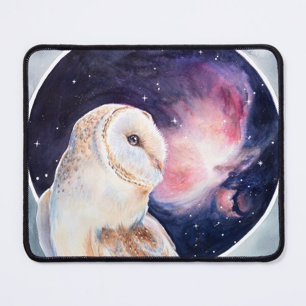 Item preview, Orion Nebula Owl watercolour - original version designed and sold by Nadya Neklioudova.
