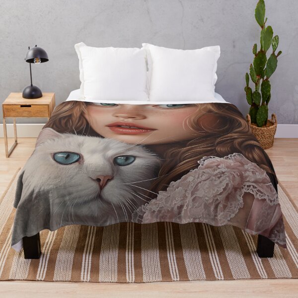 Item preview, Rococo Girl and Cat: Timeless Elegance designed and sold by DeenaDee.