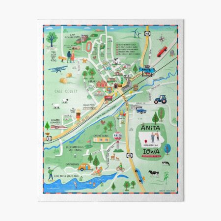 Item preview, Anita Iowa Illustrated designed and sold by Annette Kraus.