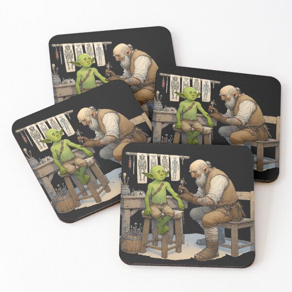 Item preview, Orc Boy Gets His First Tattoo designed and sold by Matthew Kinnersly.