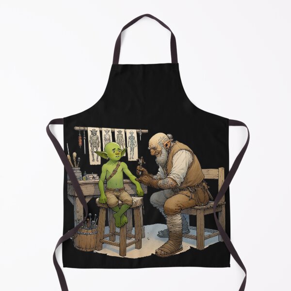 Item preview, Orc Boy Gets His First Tattoo designed and sold by Matthew Kinnersly.