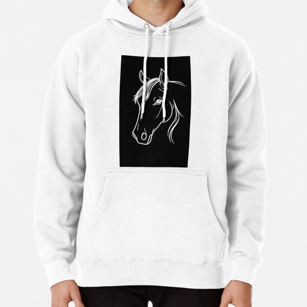 Item preview, Striking Horse Head Line Art designed and sold by AuraMotivate.