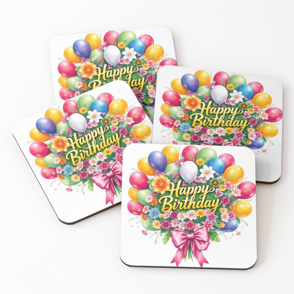 Item preview, Happy Birthday Balloons designed and sold by purplesensation.