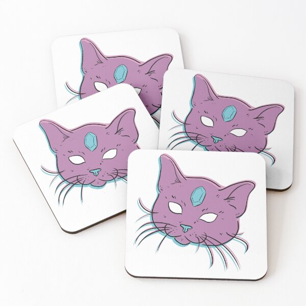 Item preview, Transparent Trippy Kitty (Purple/Black) designed and sold by ashleygates98.