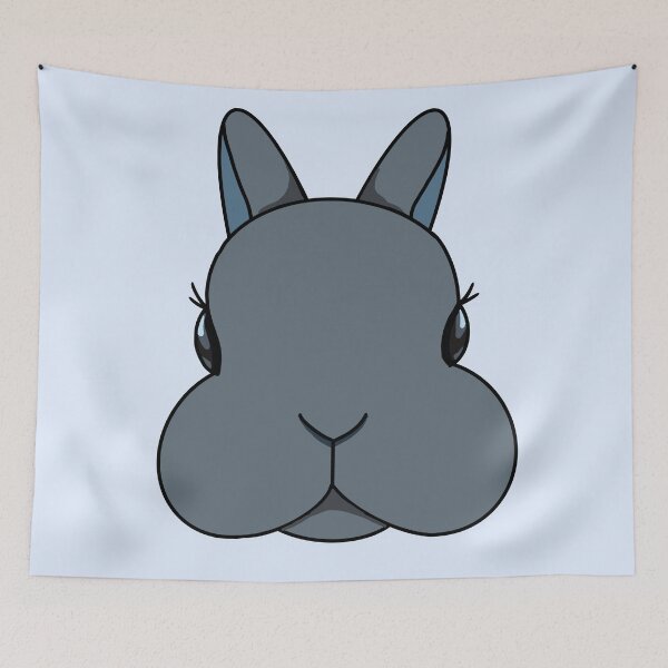 Item preview, Gray blue Netherland dwarf bunny designed and sold by tayaan.