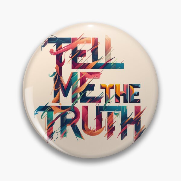 Item preview, Tell Me the Truth, typography designed and sold by maxmaj.