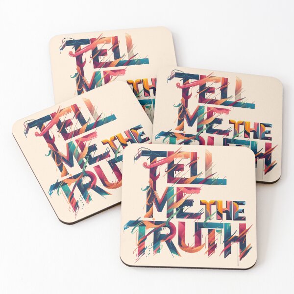 Item preview, Tell Me the Truth, typography designed and sold by maxmaj.